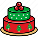 cake, celebration, christmas, christmas cake, new year, party