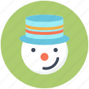 christmas, hat, snow, snowman, winter, xmas