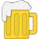 ale, beer, beverage, chilled beer, drink, mug