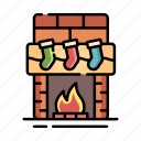 chimney, christmas, fire, fireplace, warm, winter, xmas