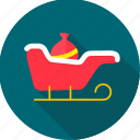 basket, christmas, santa, christmas sleigh, decoration, sleigh, xmas