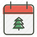 calendar, christmas, date, december, festival, new year, winter