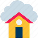 cloud, computing, home, house, online, storage