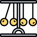 movement, newton, cradle, momentum, physics