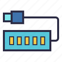 hub, usb, cable, connector, plug