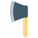 axe, forestry tool, hatchet, wood chopper, woodcutter