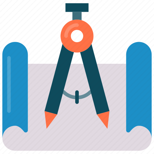 Compass, drawing tool, geometry tool, divider, geometry icon - Download on Iconfinder