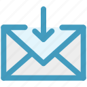 arrow, email, envelope, inbox, letter, message