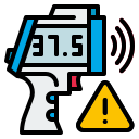 digital, fever, infrared, medical, thermometer