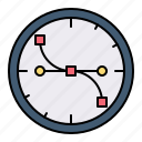 clock, design, graphic, time