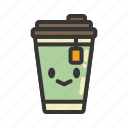 coffee, cup, emoji, emoticon, emotion, expression