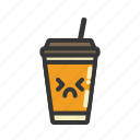 coffee, cup, emoji, emoticon, emotion, expression