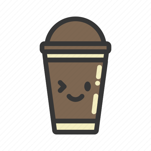 Coffee, cup, emoji, emoticon, emotion, expression icon - Download on Iconfinder