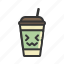 coffee, cup, emoji, emoticon, emotion, expression 