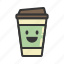 coffee, cup, emoji, emoticon, emotion, expression 