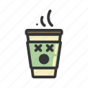 coffee, cup, emoji, emoticon, emotion, expression