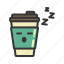 coffee, cup, emoji, emoticon, emotion, expression 