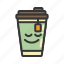 coffee, cup, emoji, emoticon, emotion, expression 