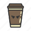 coffee, cup, emoji, emoticon, emotion, expression 