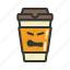 coffee, cup, emoji, emoticon, emotion, expression 