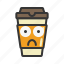 coffee, cup, emoji, emoticon, emotion, expression 