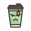 coffee, cup, emoji, emoticon, emotion, expression 