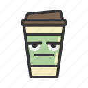 coffee, cup, emoji, emoticon, emotion, expression