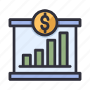 currency, growth, bar, chart, dollar, finance, economy