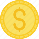 coin, currency, dollar, money