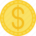 coin, currency, dollar, money