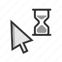 arrow, cursor, hourglass, pointer, wait