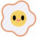 fried egg, egg, sunny side up, food