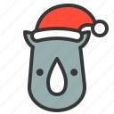 animal, avatar, christmas, rhino, xmas