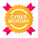 cyber, label, monday, sticker