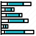 bar, bench, chart, data, stacked, visualisation