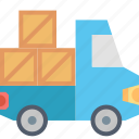 delivery, boxes, logistics, shipping, transportation, truck