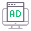 ad, advertisement, digital, online, screen