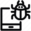 virus, mobile, bug, hacking, phone