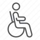 handicapped, person, handicap, disability, wheelchair, sign, disabled