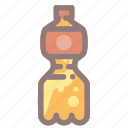 beverage, bottle, drink, orange, soda, soft drink