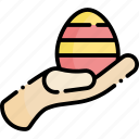 easter egg, hand, easter, egg, happy easter, celebration, hand gestures