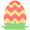 egg, easter, grass, day, nature, hunt