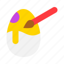 art, easter, egg, paint, paintbrush