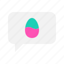 bubble speech, chat, easter, egg, talk