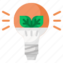 ecology, leaf, lightbulb, light, eco