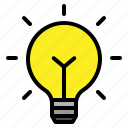 blub, bright, idea, lightbulb, solution