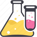 flask, measurement, test tube, testing