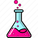 chemistry, science, lab, flask