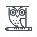 owl, smart, chat, communication, message