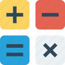 calculate, calculation, calculator, math icon